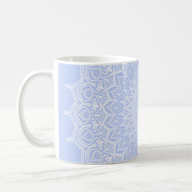 Caneca De Café Periwinkle Mandala - Bora em Juniper Berry (Esquerda)