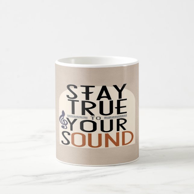 Caneca De Café Permaneça Fiel ao Seu Som (Centro)