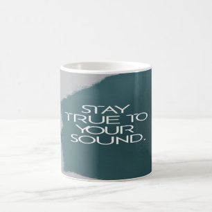 Caneca De Café Permaneça Fiel ao Seu Som