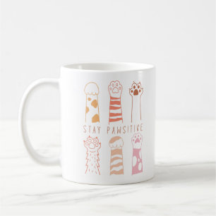Caneca De Café Permaneça Pawsitivo