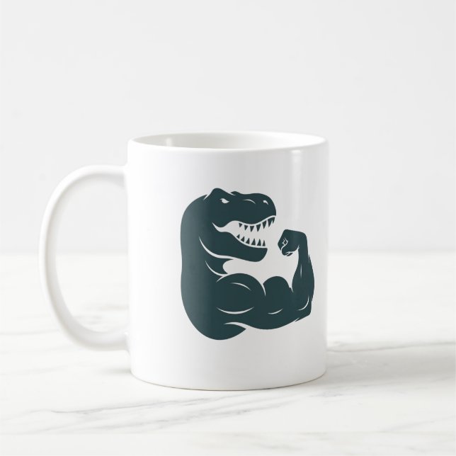 Caneca De Café Permaneça Strongasaurus (Esquerda)