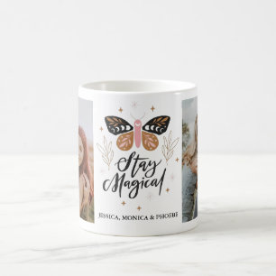 Caneca De Café "Permanecer Mágico" Borboleta Fotografia