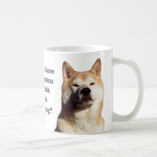 Caneca De Café Permissão de Shiba (Direita)