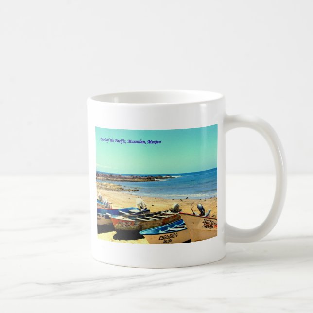 Caneca De Café Pérola do Pacífico, barcos de Mazatlan México (Direita)
