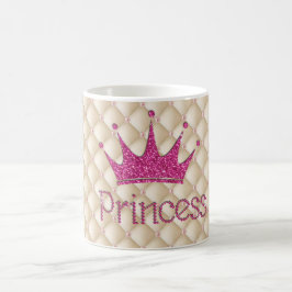 Caneca De Café Pérolas Charmosas e Elegantes, Tiara, Princesa, Br