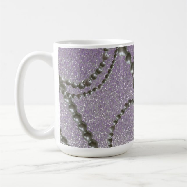 Caneca De Café Pérolas com Mug de Café Metálico Mauve (Esquerda)