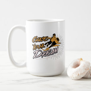 Caneca De Café Persiga o seu sonho Citação Inspirativa