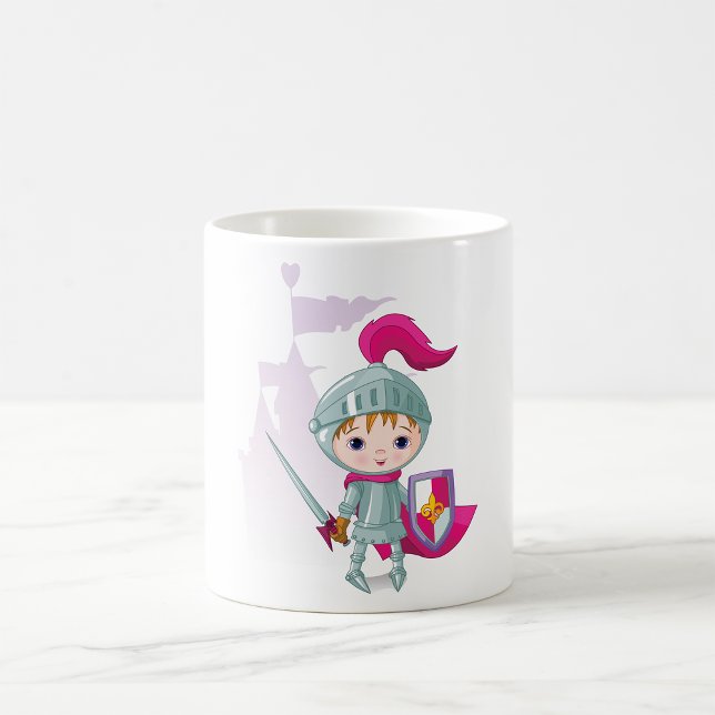 Caneca De Café Personagem Cavaleiro Infantil com Espada Escudo (Criador carregado)