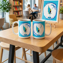 Caneca De Café Personagem de Desenho Animado Colorido Fofo e Excê