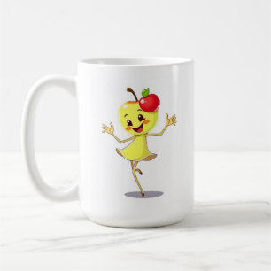 Caneca De Café Personagem de desenho animado de Maçã Dançante Che