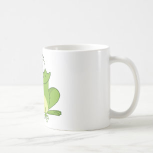 Caneca De Café Personagem de desenho animado do sapo que pendura