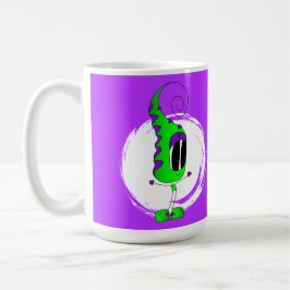 Caneca De Café Personagem de desenho animado engraçado, colorido