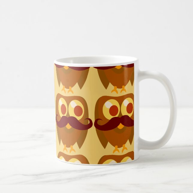 Caneca De Café Personagem de desenho animado Goofy Trendy Mustach (Direita)