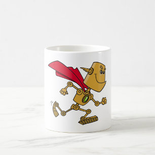 Caneca De Café Personagem de desenho animado super-herói robô cor