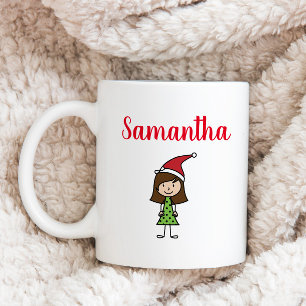 Caneca De Café personagem de miúdos de natal personalizado