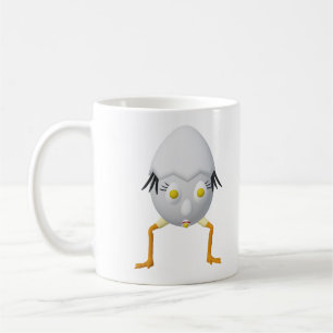 Caneca De Café Personagem de Ovo Excêntrico RG & RA Design Fofo