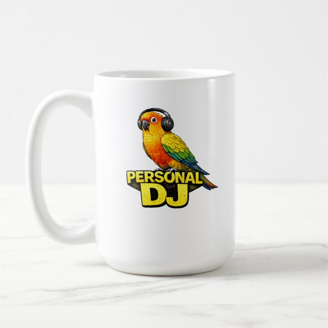 Caneca De Café Personal DJ Sun Conure (Esquerda)