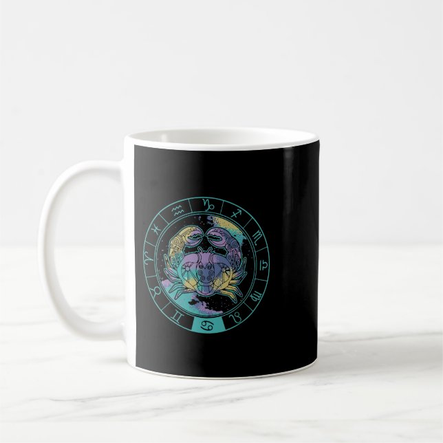 Caneca De Café Personalidade cancer Astrologia Símbolo Zodiac Hor (Esquerda)