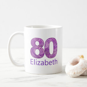Caneca De Café Personalidade de aniversário de 80 de presente rox