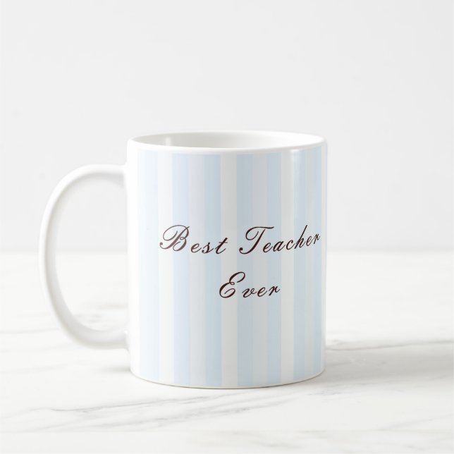 Caneca De Café Personalised Best Teacher Ever Mug (Esquerda)