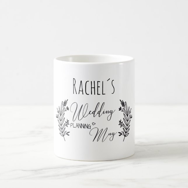 Caneca De Café Personalisierbar- Wedding-Planning-Mug (Centro)