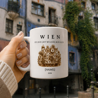 Caneca De Café Personalisierte Wien Hundertwasserhaus Tasse