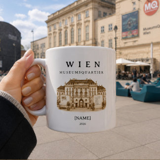 Caneca De Café Personalisierte Wien Museumsquartier Tasse | Name