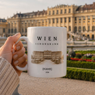 Caneca De Café Personalisierte Wien Schönbrunn | Name & Jahr
