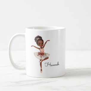 Caneca De Café Personalização da Ballerina Girl