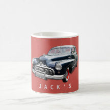 Personalização de Buick Preto Vintage 1940s