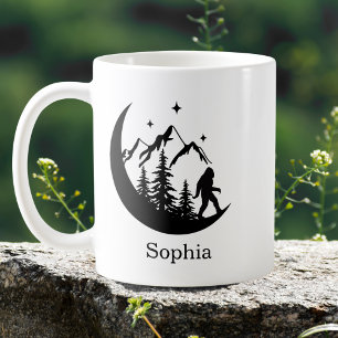 Caneca De Café Personalização Natureza do Big Foot Sasquatch Squa