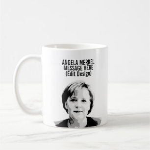 Caneca De Café Personalizada Angela Merkel