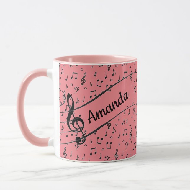 Caneca de Café personalizada Black Musical (Esquerda)