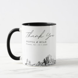 Caneca de Café Personalizada Casamento Phoenix