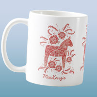 Caneca de Café Personalizada Cavalo Dala Sueco Ver