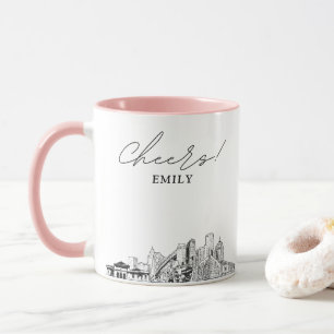 Caneca de Café Personalizada com a Silhueta de Det