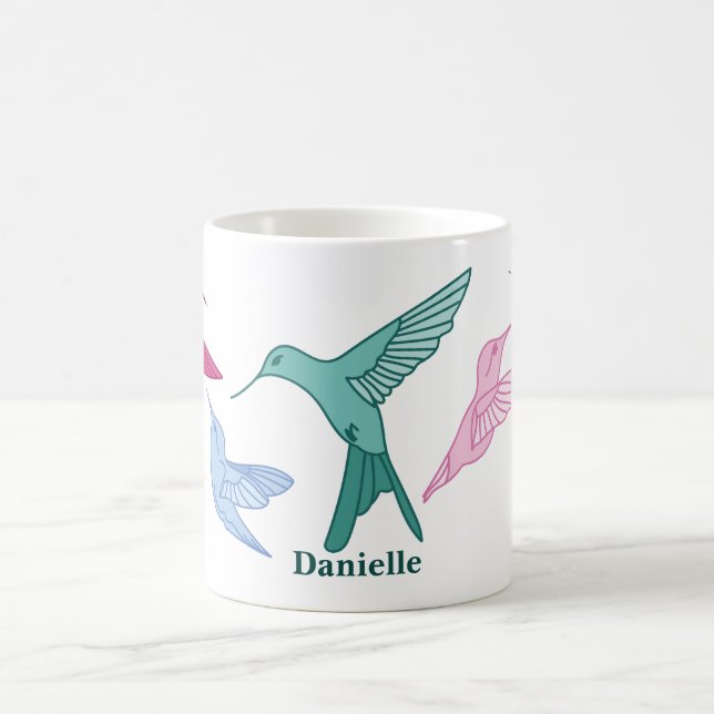 Caneca de Café Personalizada com Beija-flor (Centro)