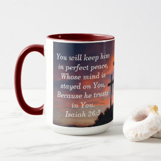 Caneca de Café Personalizada com Escrito Bíblico F