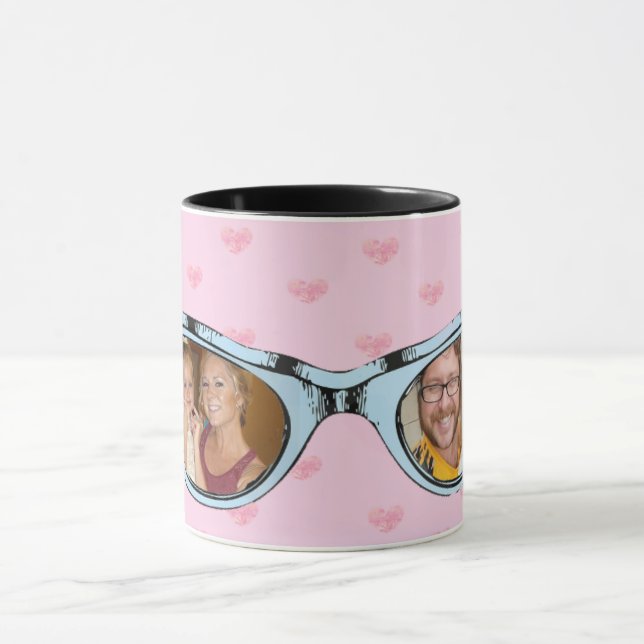 Caneca de Café Personalizada com Foto de Óculos de (Centro)