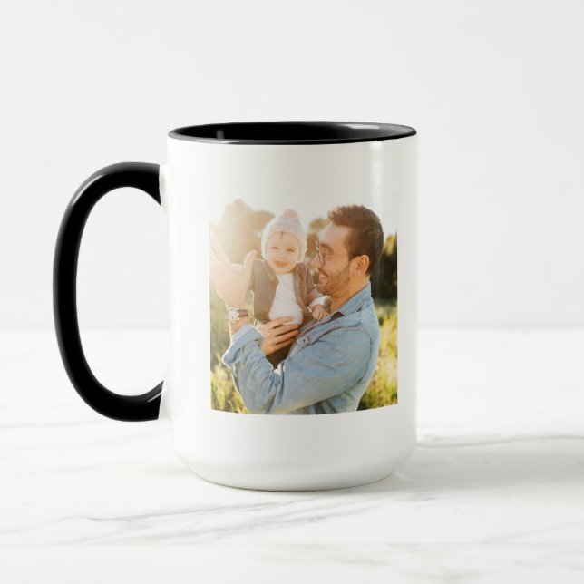 Caneca de Café Personalizada com Foto do Melhor Pa (Esquerda)
