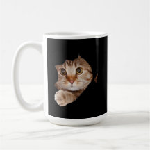 Caneca de Café Personalizada com Gato Fofinho e Fe