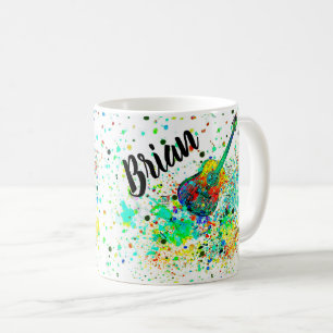 Caneca de Café personalizada com Guitarra e acorde