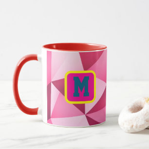 Caneca de Café Personalizada com Inicial Holográfi