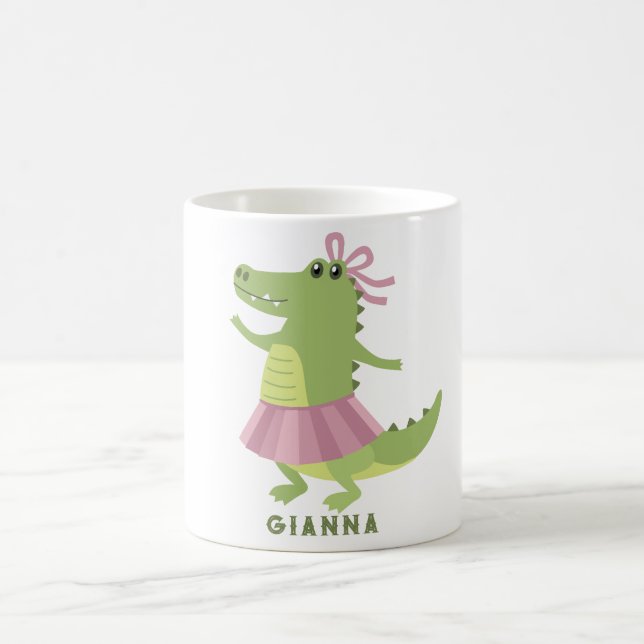 Caneca de Café Personalizada com Jacaré (Centro)