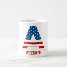 Caneca de Café Personalizada com Monograma do Dia 