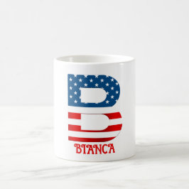 Caneca de Café Personalizada com Monograma do Dia