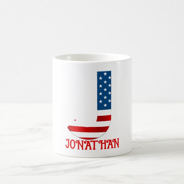 Caneca de Café Personalizada com Monograma do Dia  (Centro)