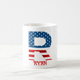 Caneca de Café Personalizada com Monograma do Dia