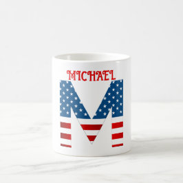 Caneca de Café Personalizada com Monograma do Dia