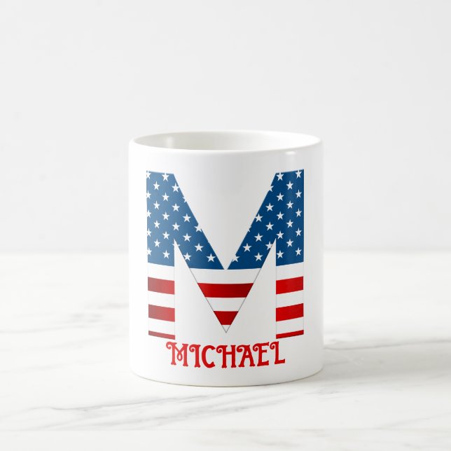 Caneca de Café Personalizada com Monograma do Dia  (Centro)